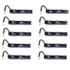10 PACK Of RDQ Series 3.8V 380mAh 1S 60C LiHV Whoop/Micro Battery - PH2.0 -Emax Shop 10pack380cable