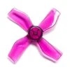 Gemfan 1220-4 Quad-Blade 31mm Micro/Whoop Prop 8 Pack (1mm Shaft) - Choose Your Color -Emax Shop 1220 4 31mm 1mm hole clear purple picture 2 1 1