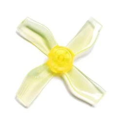 Gemfan 1220-4 Quad-Blade 31mm Micro/Whoop Prop 8 Pack (1mm Shaft) - Choose Your Color -Emax Shop 1220 4 31mm 1mm hole clear yellow picture 2 1 1