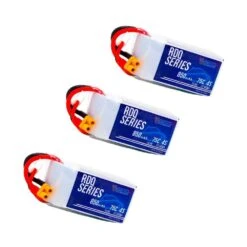 3 PACK Of RDQ Series 14.8V 4S 850mAh 75C LiPo Micro Battery - XT30 Or XT60