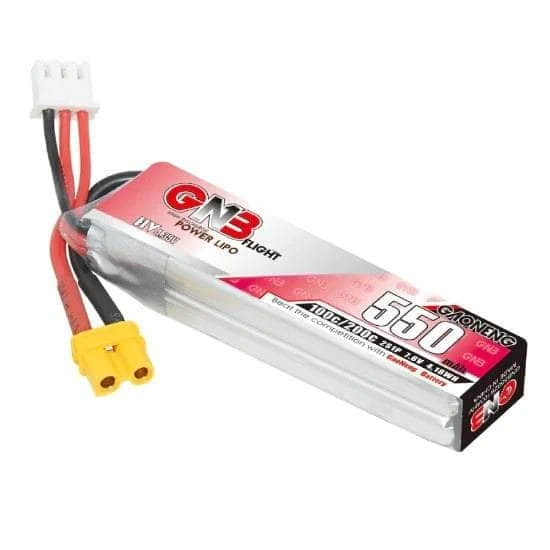 Gaoneng GNB 7.4V 2S 550mAh 100C LiHV Micro Battery W/ XT30 3 Gaoneng GNB 7.4V 2S 550mAh 100C LiHV Micro Battery W/ XT30
