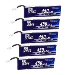 5 PACK Of RDQ Series 3.8V 1S 450mAh 80C LiHV Whoop/Micro Battery For Tinyhawk - PH2.0