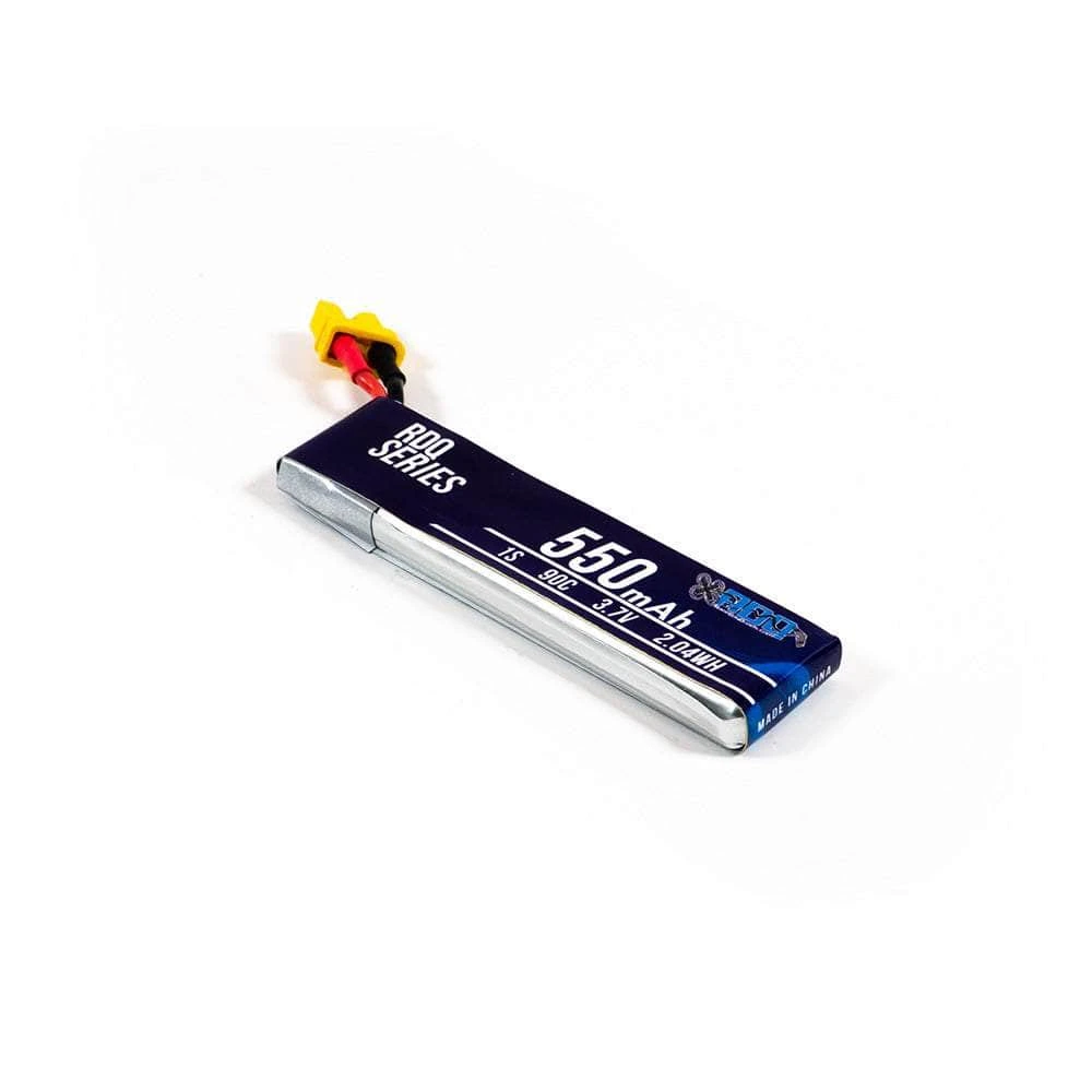 RDQ Series 3.7V 1S 550mAh 90C LiPo Whoop/Micro Battery W/ Cabled Connector - Choose Version 3 RDQ Series 3.7V 1S 550mAh 90C LiPo Whoop/Micro Battery W/ Cabled Connector - Choose Version