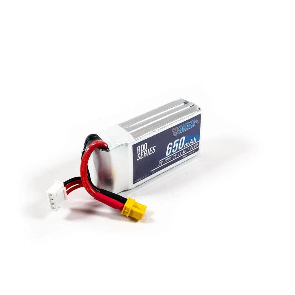 RDQ Series 11.4V 3S 650mAh 120C LiPo Whoop/Micro Battery - XT30 4 RDQ Series 11.4V 3S 650mAh 120C LiPo Whoop/Micro Battery - XT30 - Image 2