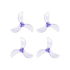 NewBeeDrone Azi Tri-Blade 31mm Micro/Whoop Prop 4 Pack (1mm Shaft) - Choose Your Color -Emax Shop Azi Tri Purp