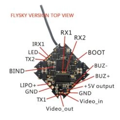HappyModel CrazyBee F4 Pro V3 AIO Whoop Flight Controller For Larva, Sailfly, Mobula - FRSKY 22 HappyModel CrazyBee F4 Pro V3 AIO Whoop Flight Controller For Larva, Sailfly, Mobula - FRSKY -Emax Shop FLYSKY TOP VIEW 1