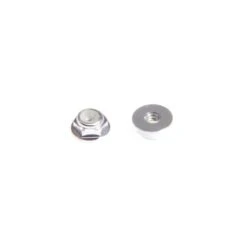 M2 Nylock Nut W/ Flange (1PC) - Choose Your Color -Emax Shop M2 Flanged Silver 2