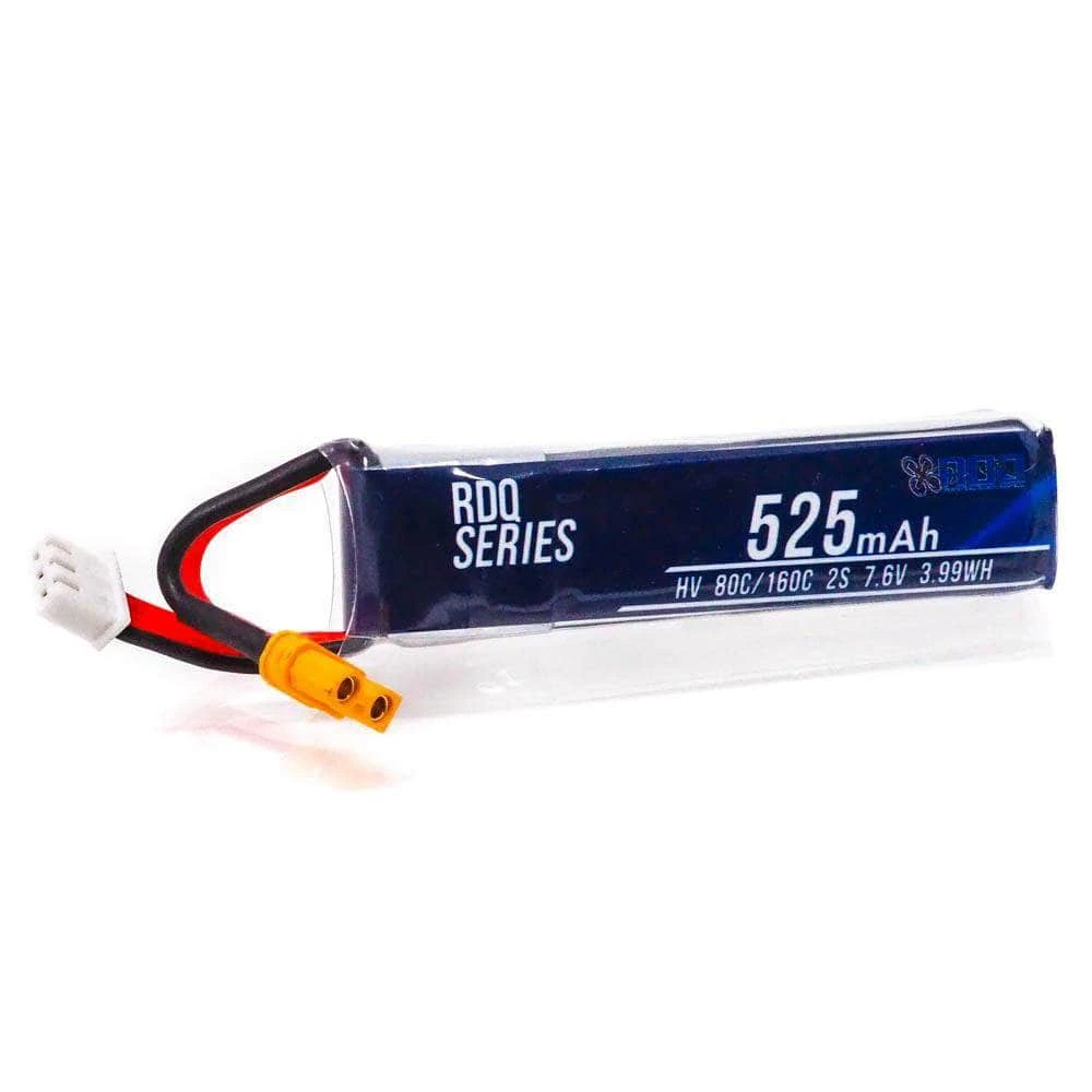 RDQ Series 7.6V 2S 525mAh 80C LiHV Micro Battery - XT30 3 RDQ Series 7.6V 2S 525mAh 80C LiHV Micro Battery - XT30