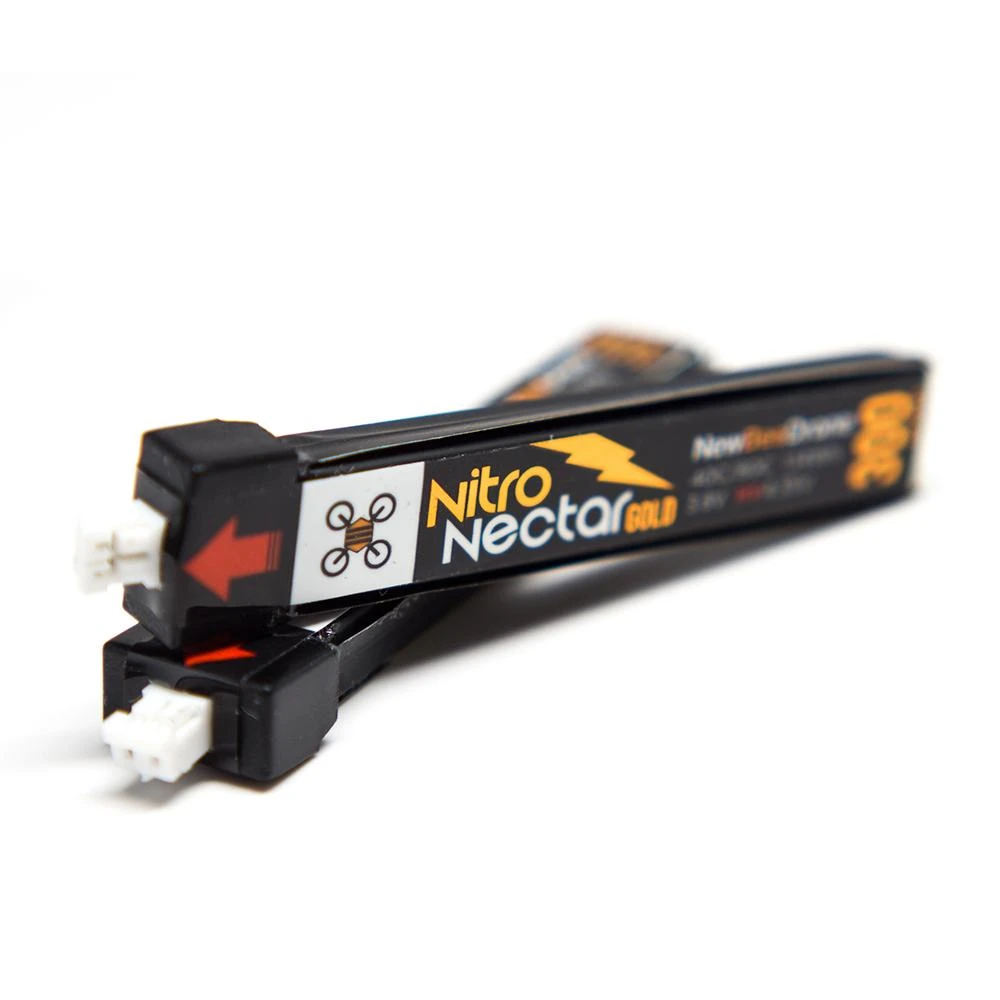 NewBeeDrone Nitro Nectar Gold 3.8V 1S 300mAh 40/80C LiHV Whoop/Micro Battery - Choose Version 3 NewBeeDrone Nitro Nectar Gold 3.8V 1S 300mAh 40/80C LiHV Whoop/Micro Battery - Choose Version