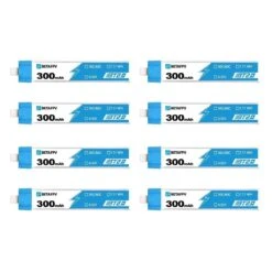 BetaFPV 3.8V 1S 300mAh 30C LiHV Whoop/Micro Battery 8 Pack - BT2.0