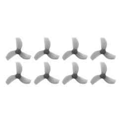 Gemfan 35mm-3 Tri-Blade Micro/Whoop Prop 8 Pack (1mm Shaft) - Choose Your Color -Emax Shop gemfan 35mm 1.4 3 blade propeller 1mm shaft set of 8 clear gray 1
