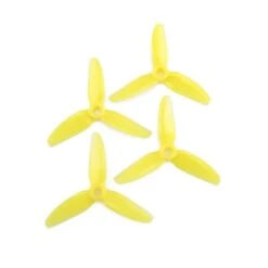 HQ Prop 3x3x3 PC Durable Tri-Blade 3" Prop 4 Pack (5mm Shaft) - Choose Your Color -Emax Shop hqprop3x5x3 yellow