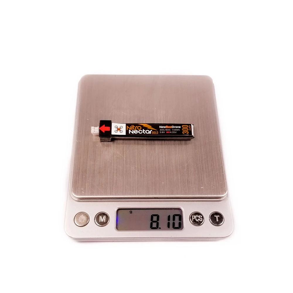 NewBeeDrone Nitro Nectar Gold 3.8V 1S 300mAh 40/80C LiHV Whoop/Micro Battery - Choose Version 8 NewBeeDrone Nitro Nectar Gold 3.8V 1S 300mAh 40/80C LiHV Whoop/Micro Battery - Choose Version - Image 6