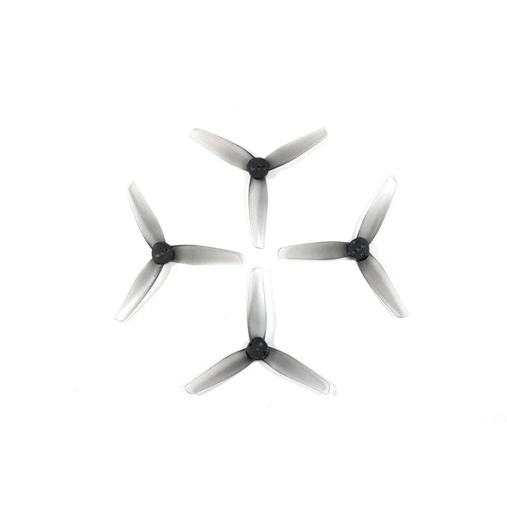 HQ Durable Prop T3x2x3 Tri-Blade 3" Prop 4 Pack (2mm Shaft) - Grey 4 HQ Durable Prop T3x2x3 Tri-Blade 3" Prop 4 Pack (2mm Shaft) - Grey - Image 2