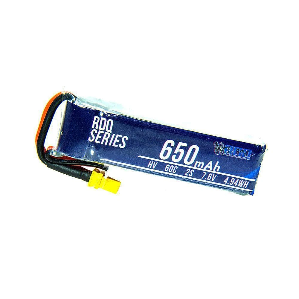 RDQ Series 7.6V 2S 650mAh 60C LiHV Micro Battery - XT30 3 RDQ Series 7.6V 2S 650mAh 60C LiHV Micro Battery - XT30