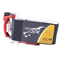 Tattu 7.4V 2S 450mAh 75C LiPo Micro Battery - JST-SYP