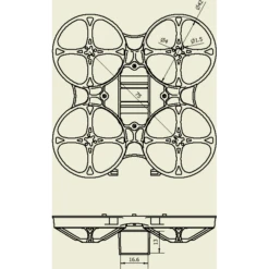 HappyModel Mobula7 V3 75mm 2S Upgrade Whoop Frame - Choose Your Color -Emax Shop v3 frame5